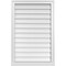 Ekena Millwork Vertical Surface Mount PVC Gable Vent w/ 2"W x 2"H , Brickmould Sill Frame, 24"W x 36"H GVPVE24X3603SN - alternate 1